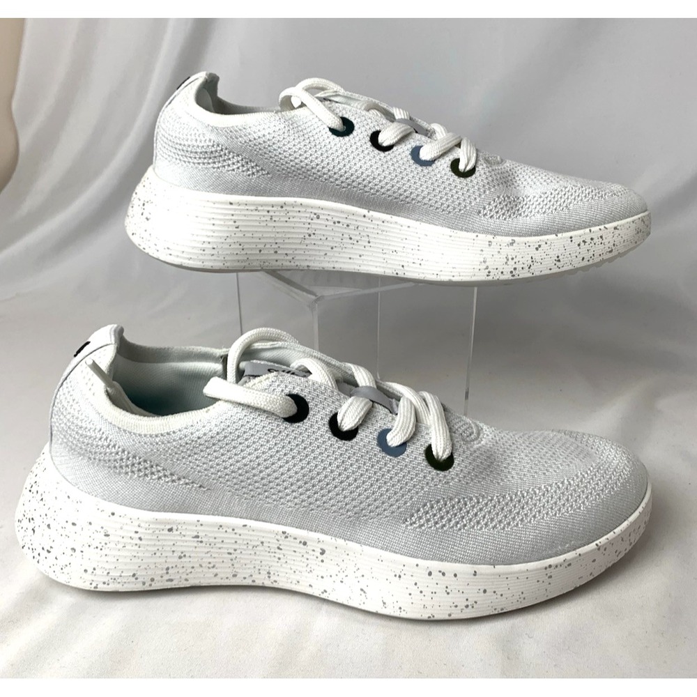 NEW Allbirds Tree Runner Go Chromatic Sneakers Blizzard/Multi Womens 7 Lt. Gray